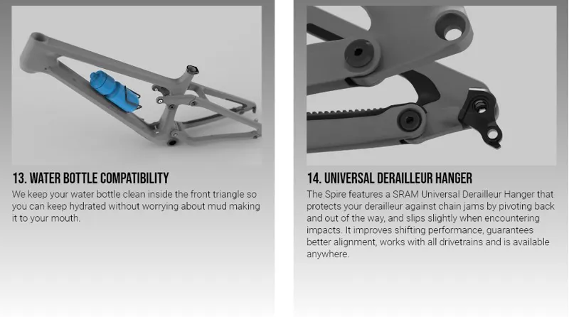 Transition Spire Alloy MTB Frame Set Factory Orange-5